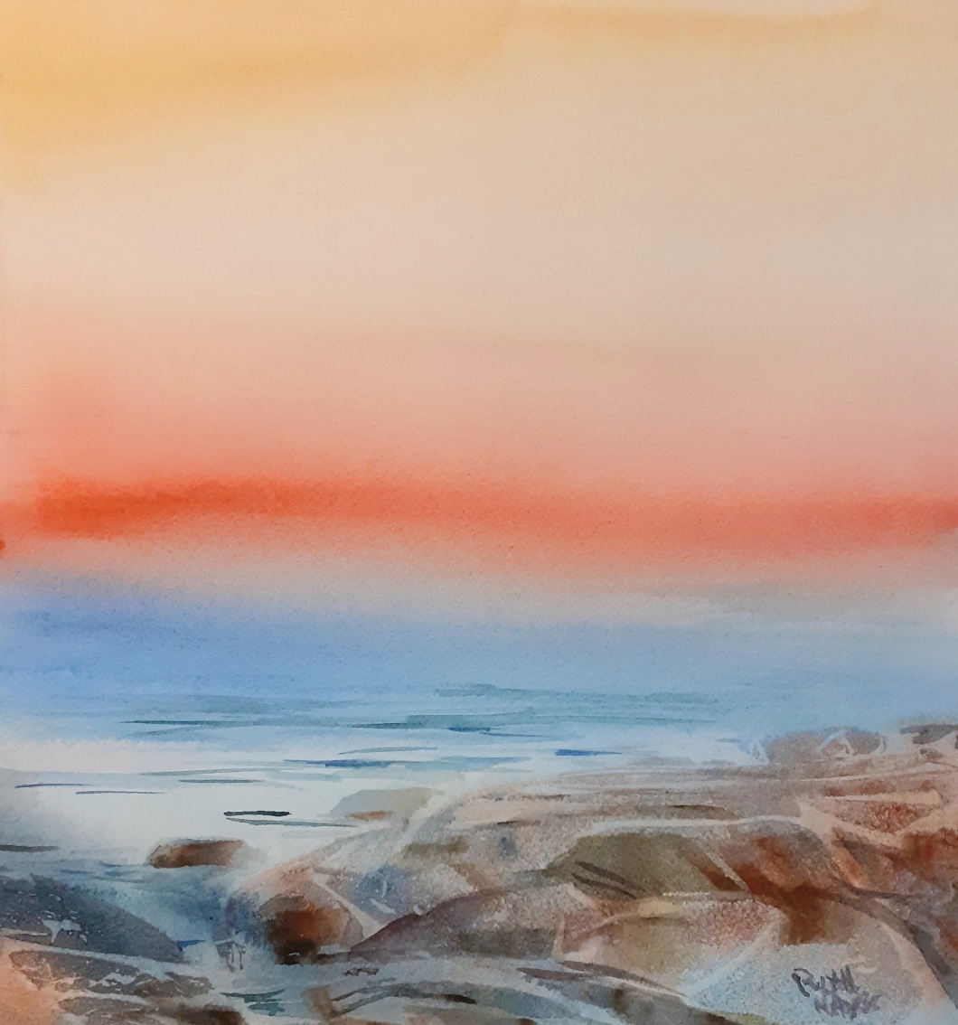 Morning Sunrise - original watercolour - Ruth Elizabeth Hayes Toronto